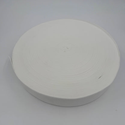 50mm (2") Soft Plush Latex-Free Elastic - White