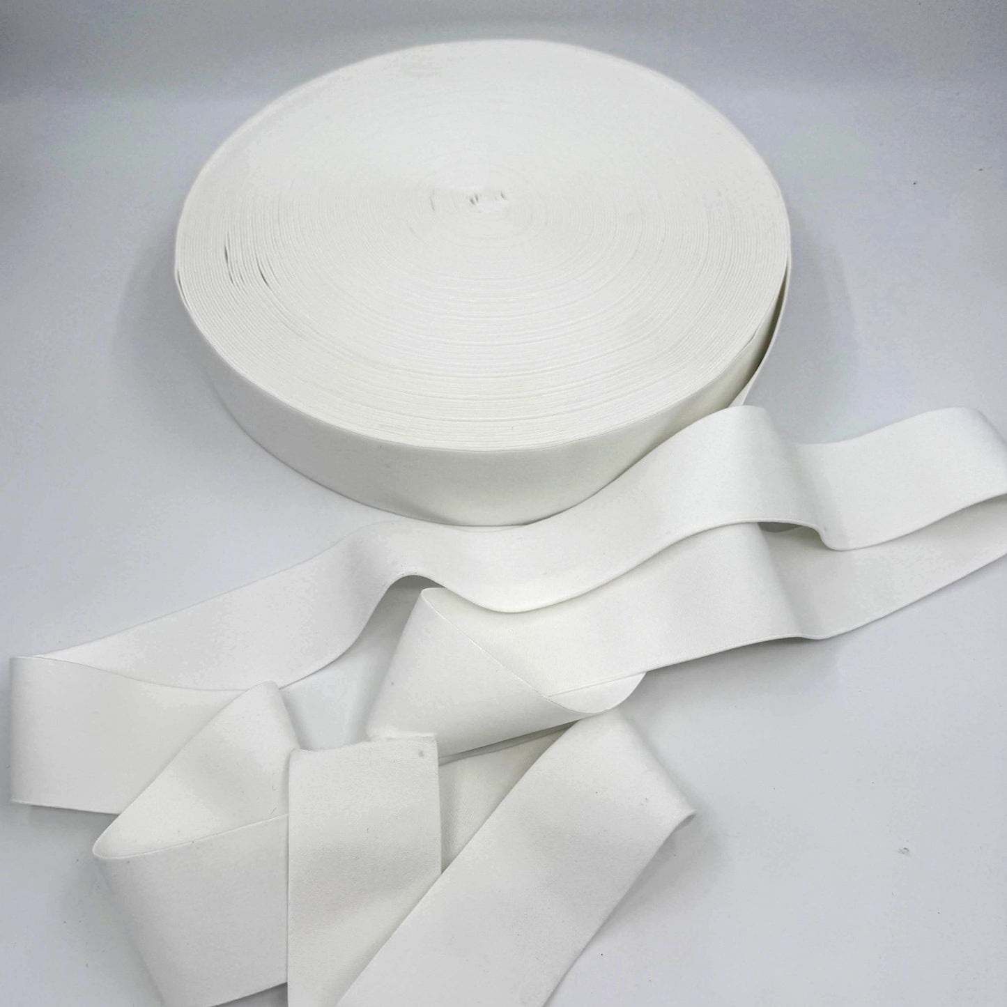 50mm (2") Soft Plush Latex-Free Elastic - White