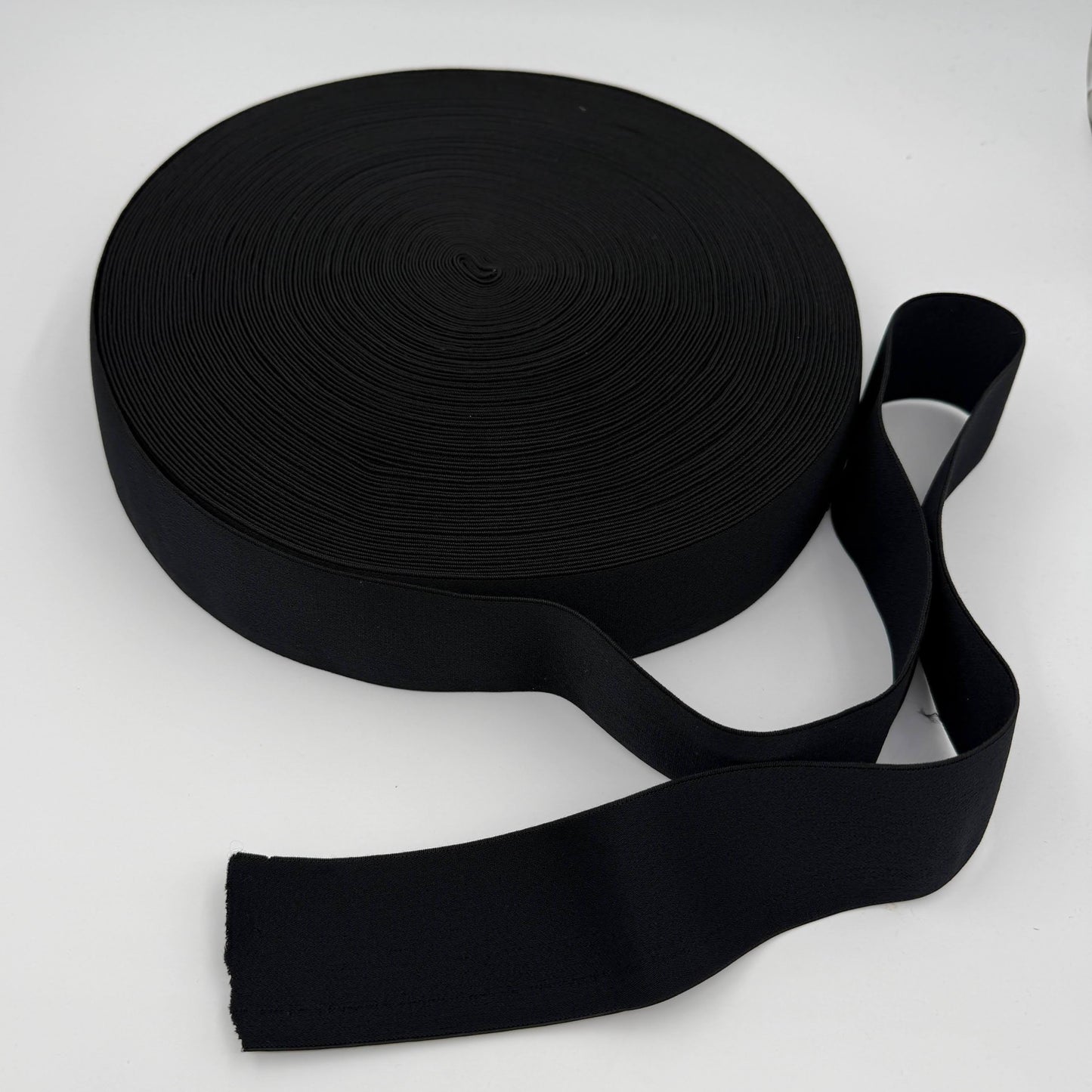 50mm (2") Soft Plush Latex-Free Elastic - Black