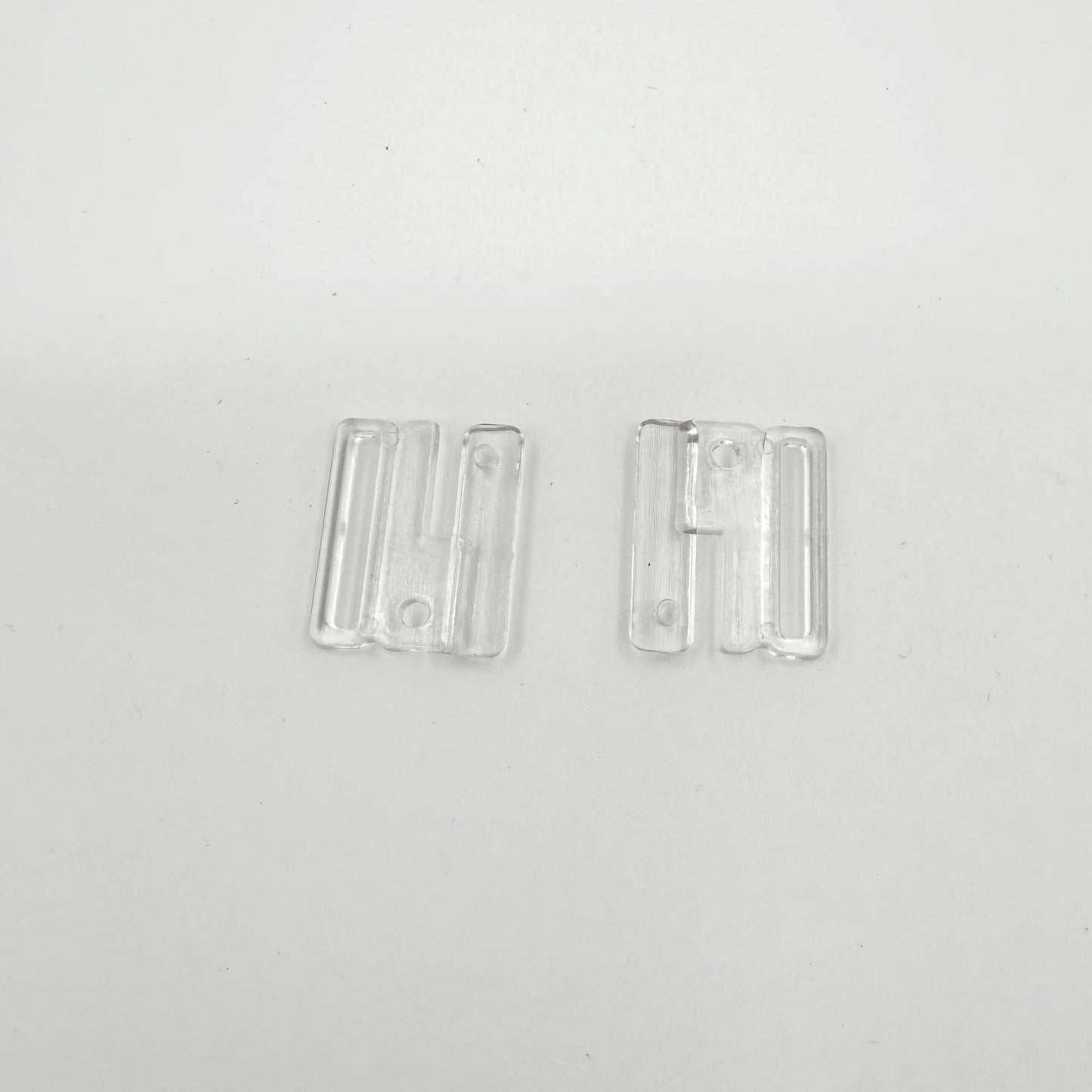 Clear Plastic Bra / Swimsuit Clasp - Clear - 22mm