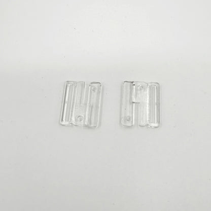 Clear Plastic Bra / Swimsuit Clasp - Clear - 22mm