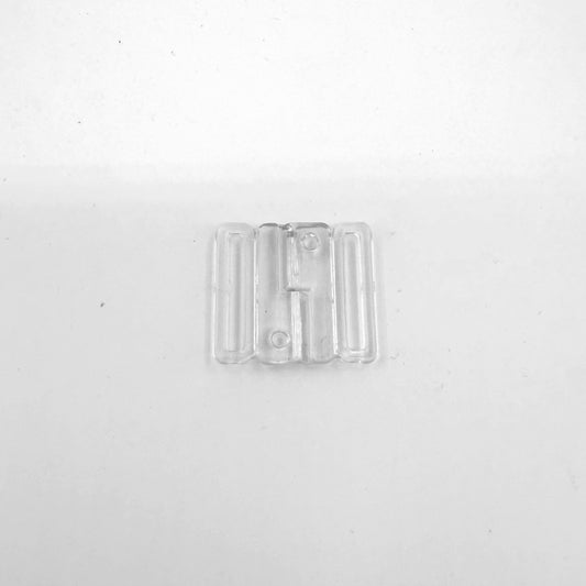 Clear Plastic Bra / Swimsuit Clasp - Clear - 22mm