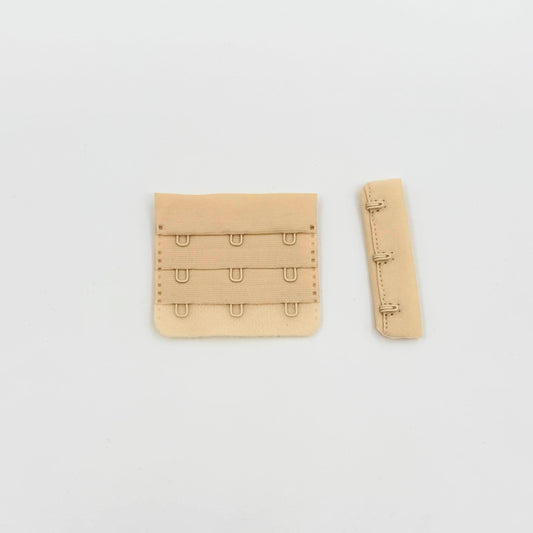 Hook and Eye Bra Closure - Beige - 3 x 3