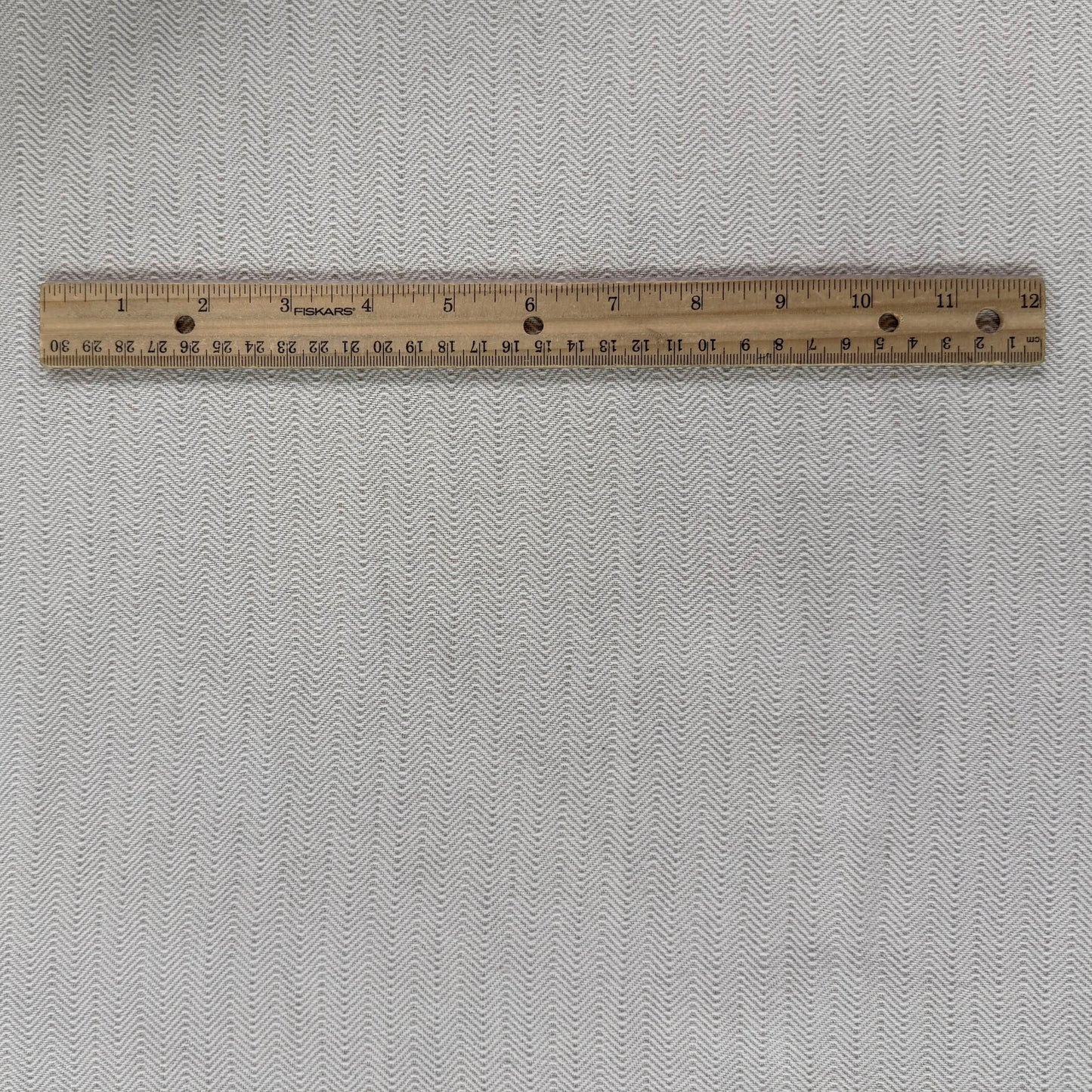 Wool Linen Herringbone - Off White/Natural - Film Studio Deadstock