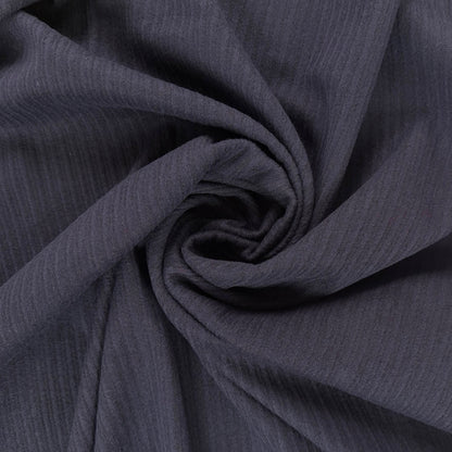 Wool Corduroy Texture Overcoating - Dark Navy - Film Studio Deadstock