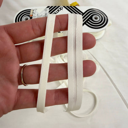 6mm  Double Fold Bias Tape (1/4") - Ivory