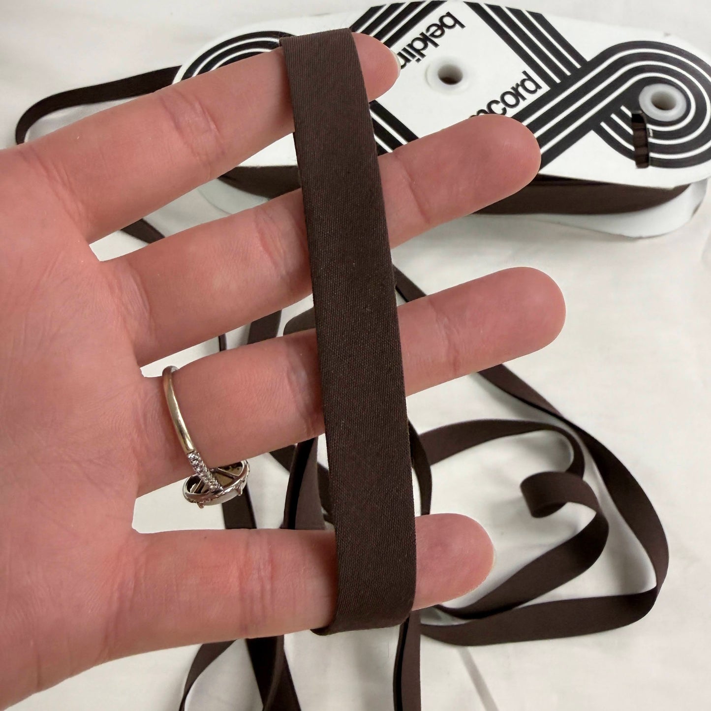 Extra Wide Double Fold Bias Tape 13mm (1/2") - Dark Brown