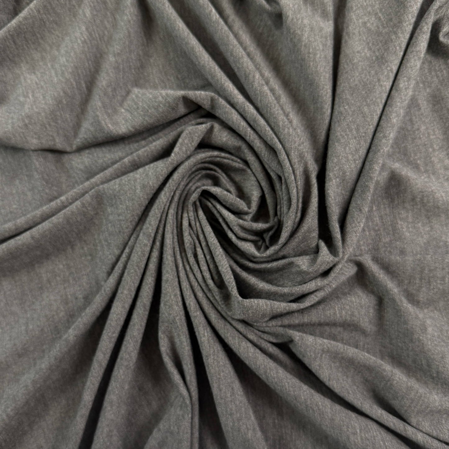 Bamboo Jersey Knit - Dark Heather Grey