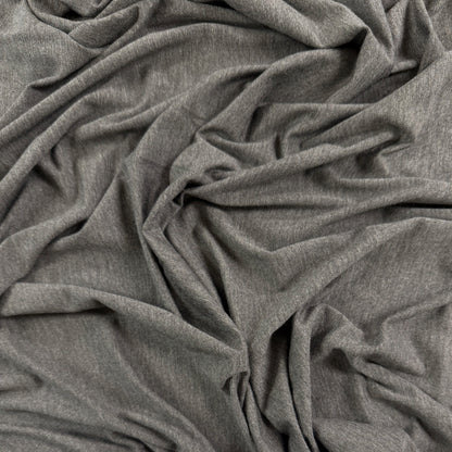 Bamboo Jersey Knit - Dark Heather Grey