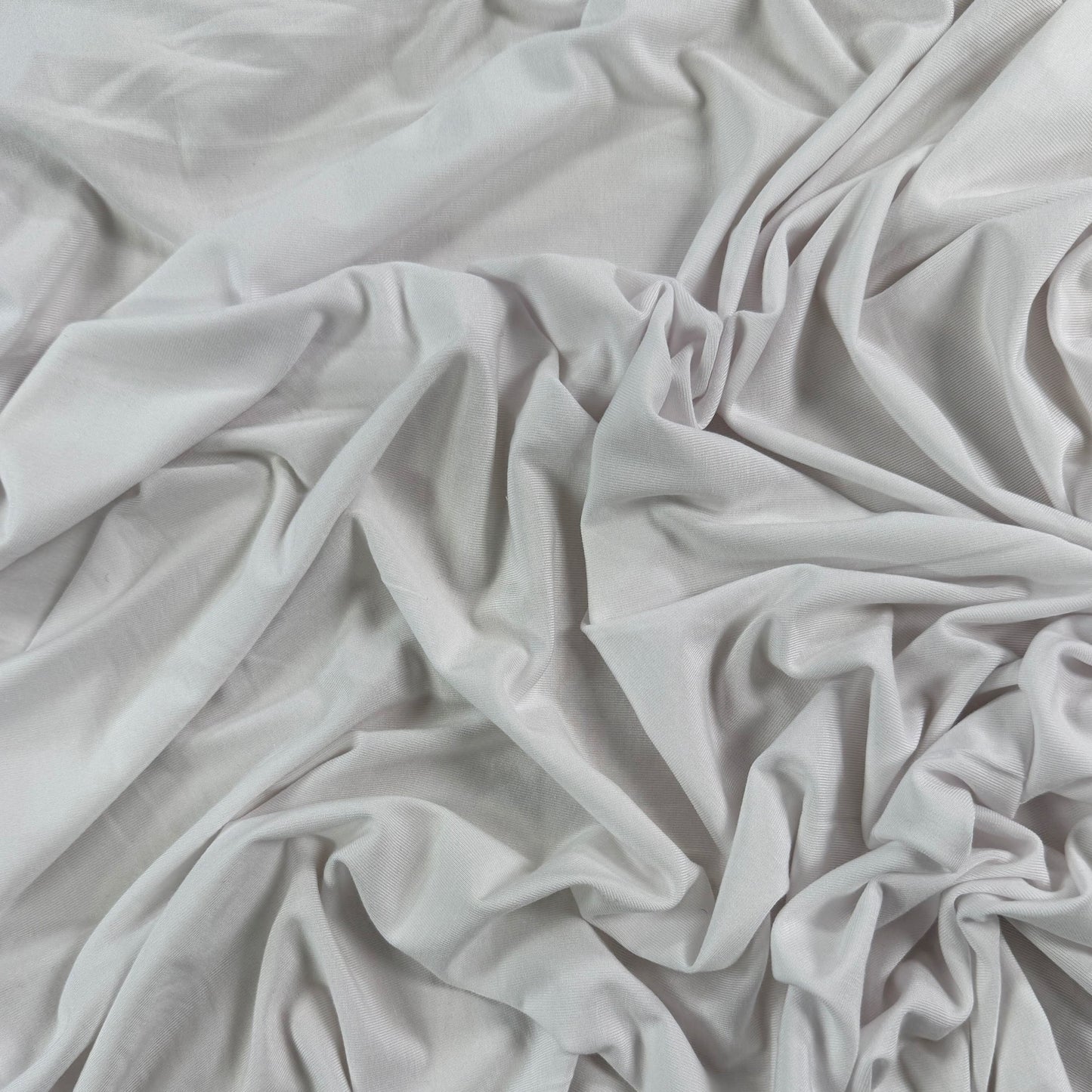 Bamboo Jersey Knit - White