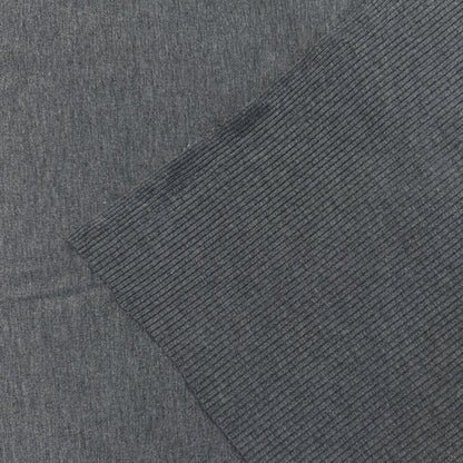 Bamboo Rib Knit - Dark Heather Grey