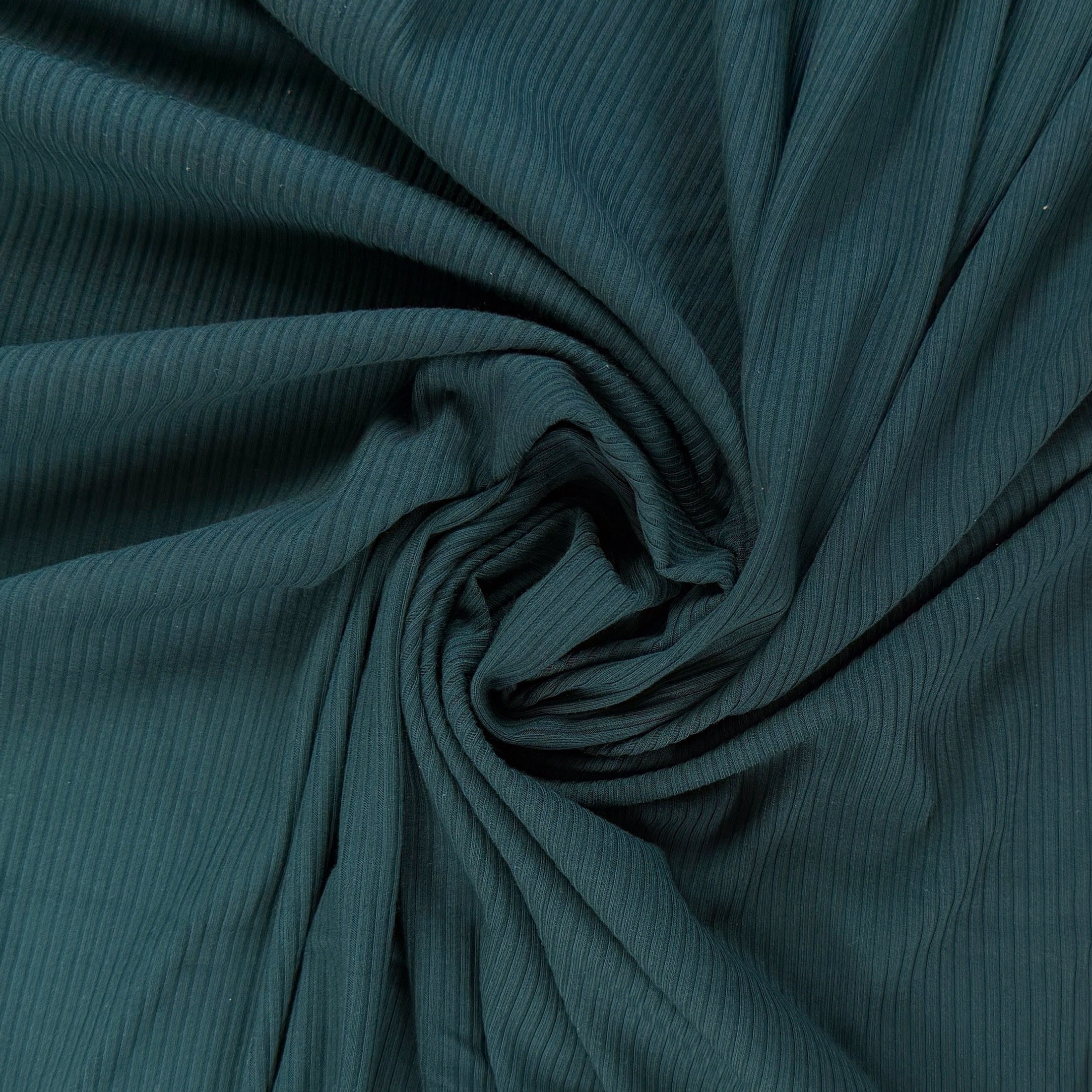 Bamboo Rib Knit - Peacock – Riverside Fabrics