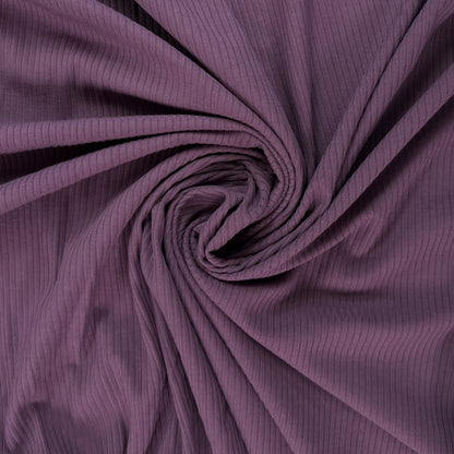 Bamboo Rib Knit - Prune
