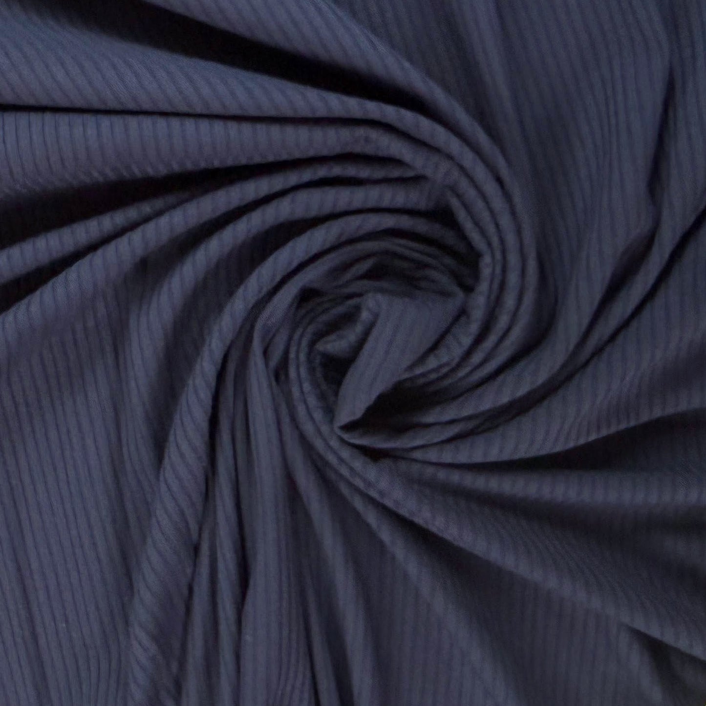 Bamboo Rib Knit - Midnight Blue