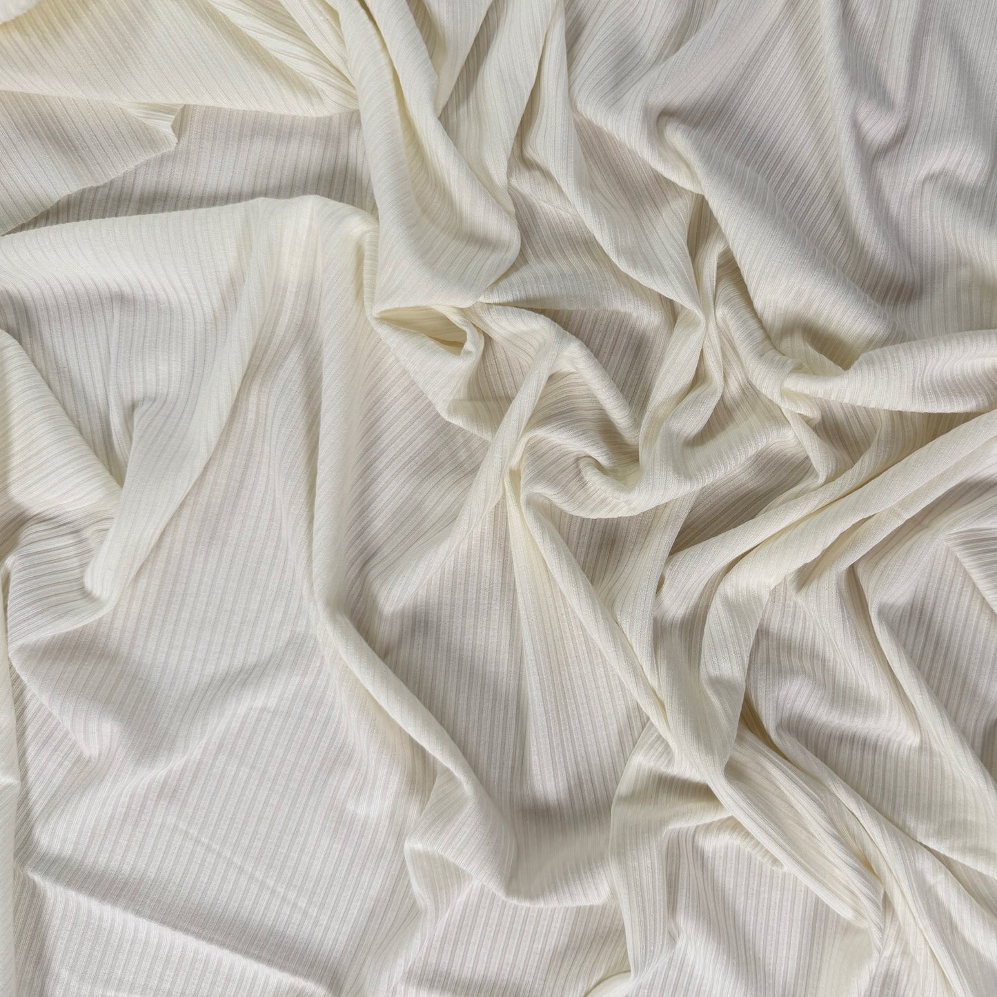 Bamboo Rib Knit - Ivory
