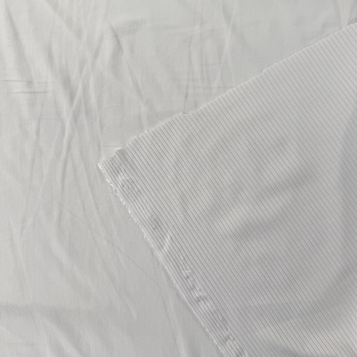 Bamboo Rib Knit - White