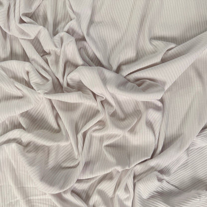 Bamboo Rib Knit - White