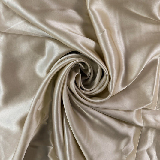 Mulberry Silk Charmeuse - Champagne - 19mm
