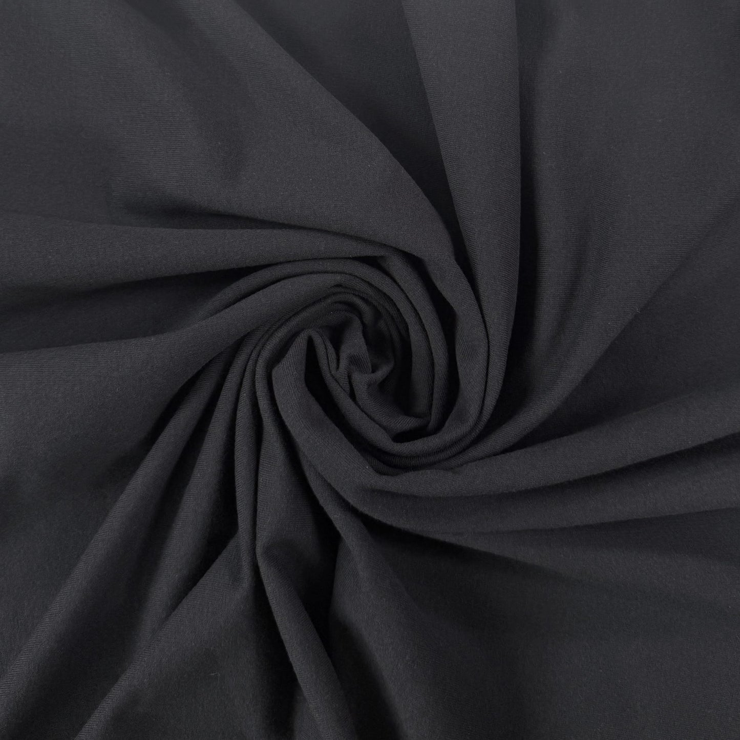 Bamboo Cotton French Terry - Black - Deadstock