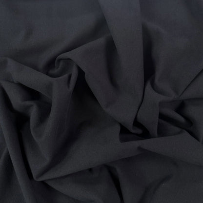 Bamboo Cotton French Terry - Black - Deadstock