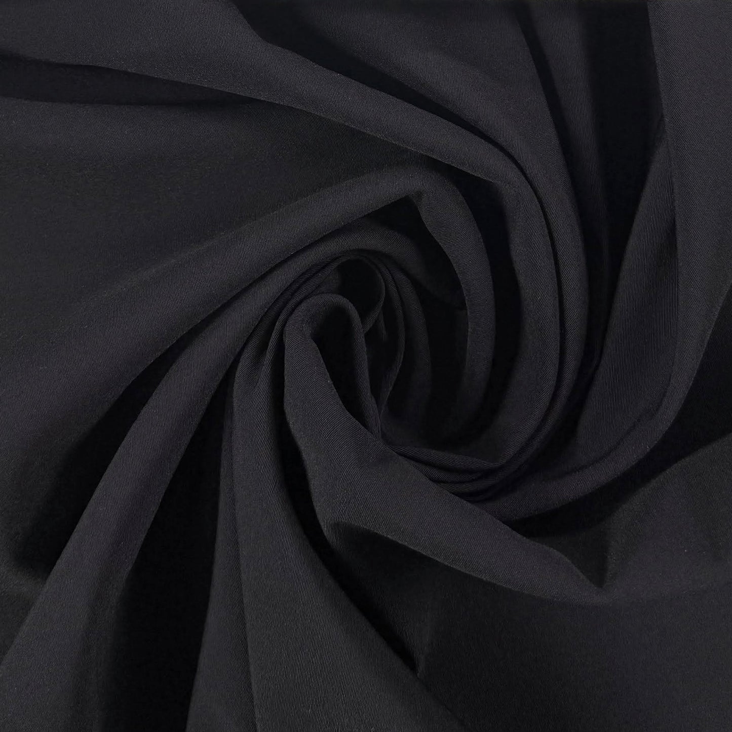 Stretch Rayon - Darkest Navy  - Deadstock