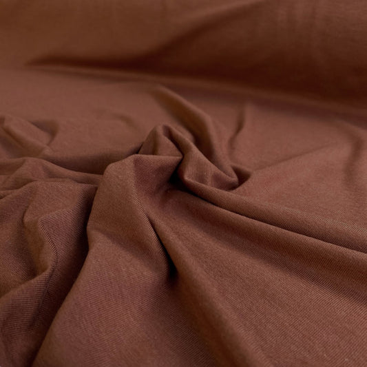 30" Remnant - Bamboo/Cotton Stretch Jersey Knit - Allspice