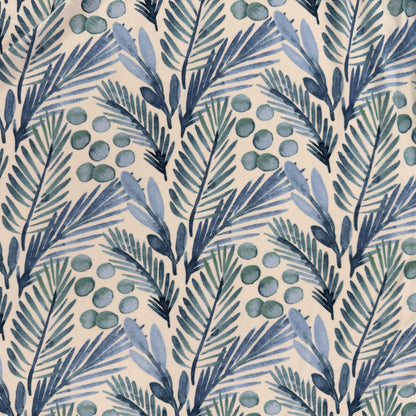 30"Remnant - Modal Jersey Knit - Blue Foliage