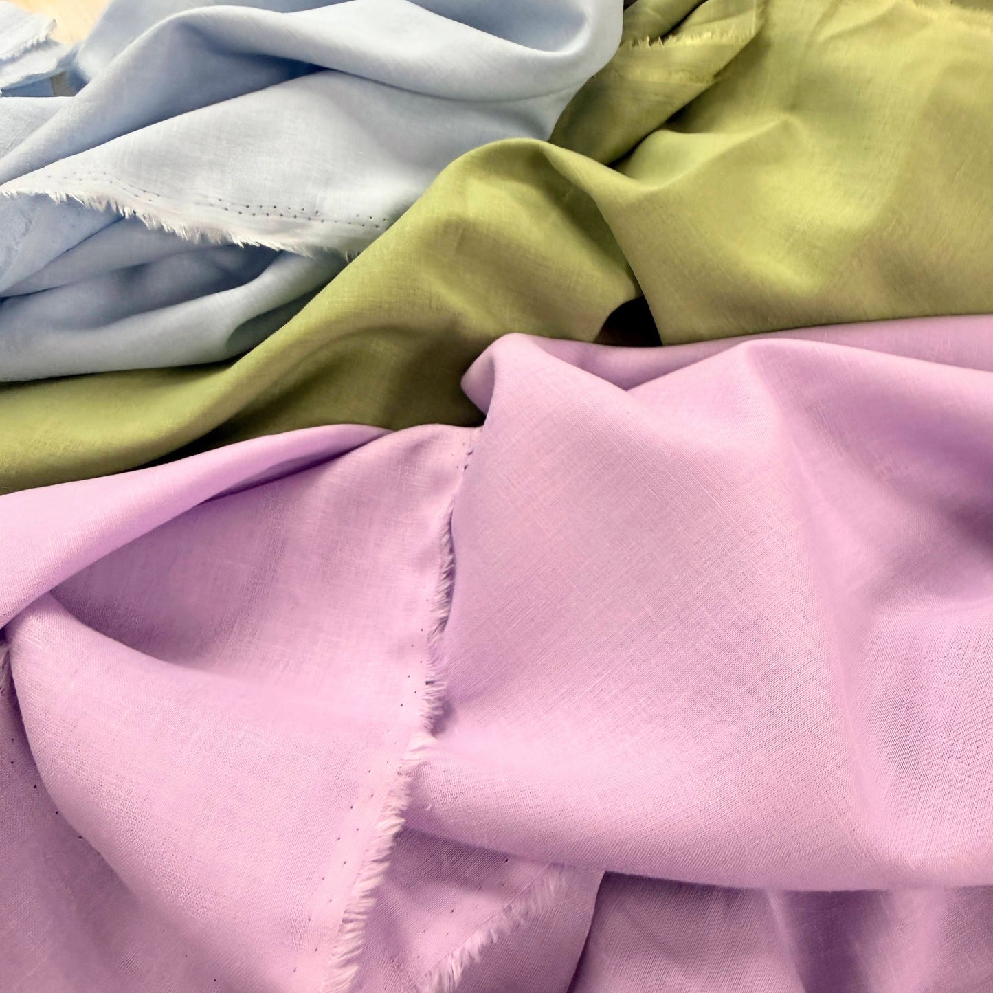 Tencel Linen Woven  - Baby Blue