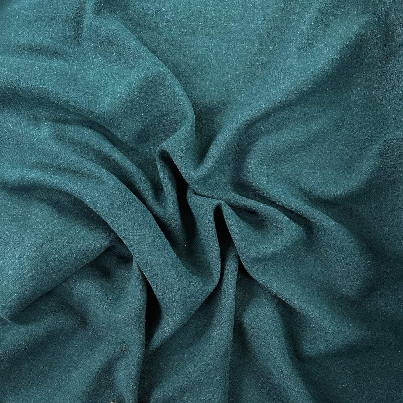 Silky Linen Viscose Noil - Dark Spruce