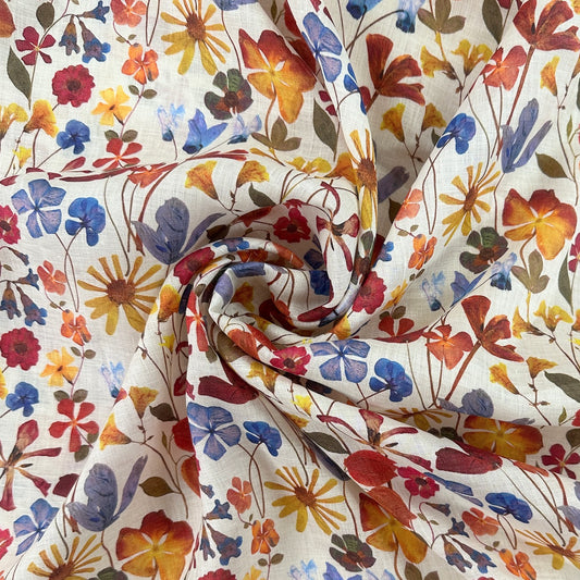 Digital Print Linen - Floral