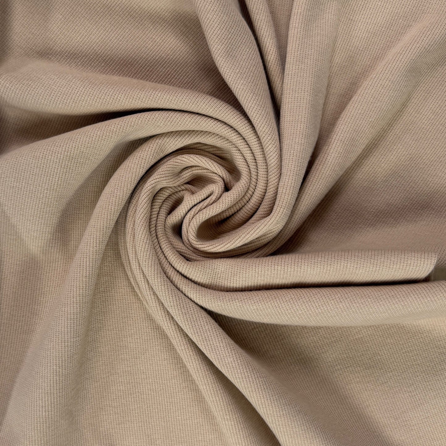 TENCEL™ Lyocell Organic Cotton 2x2 Ribbed Knit - Sand