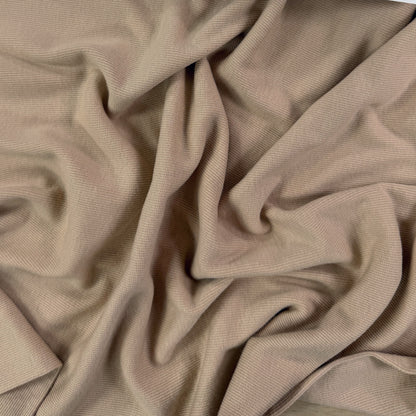 TENCEL™ Lyocell Organic Cotton 2x2 Ribbed Knit - Sand