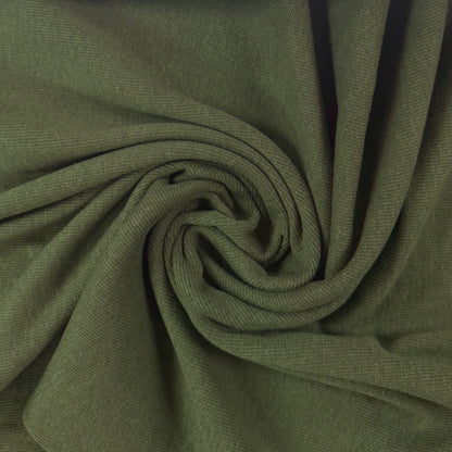 TENCEL™ Lyocell Organic Cotton 2x2 Ribbed Knit - Moss