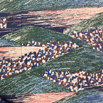 Keshiki - Lake & City - 2A - Cotton Viyella Twill Fabric