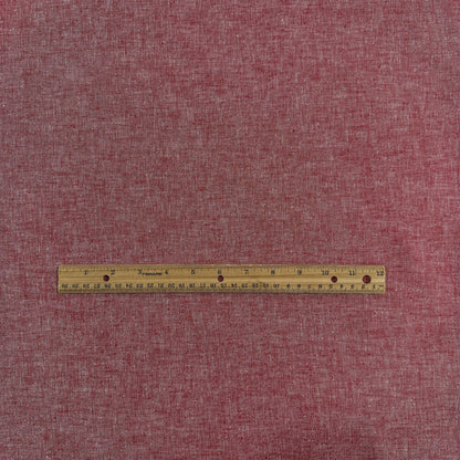 Ravello Linen & Cotton Chambray - Red