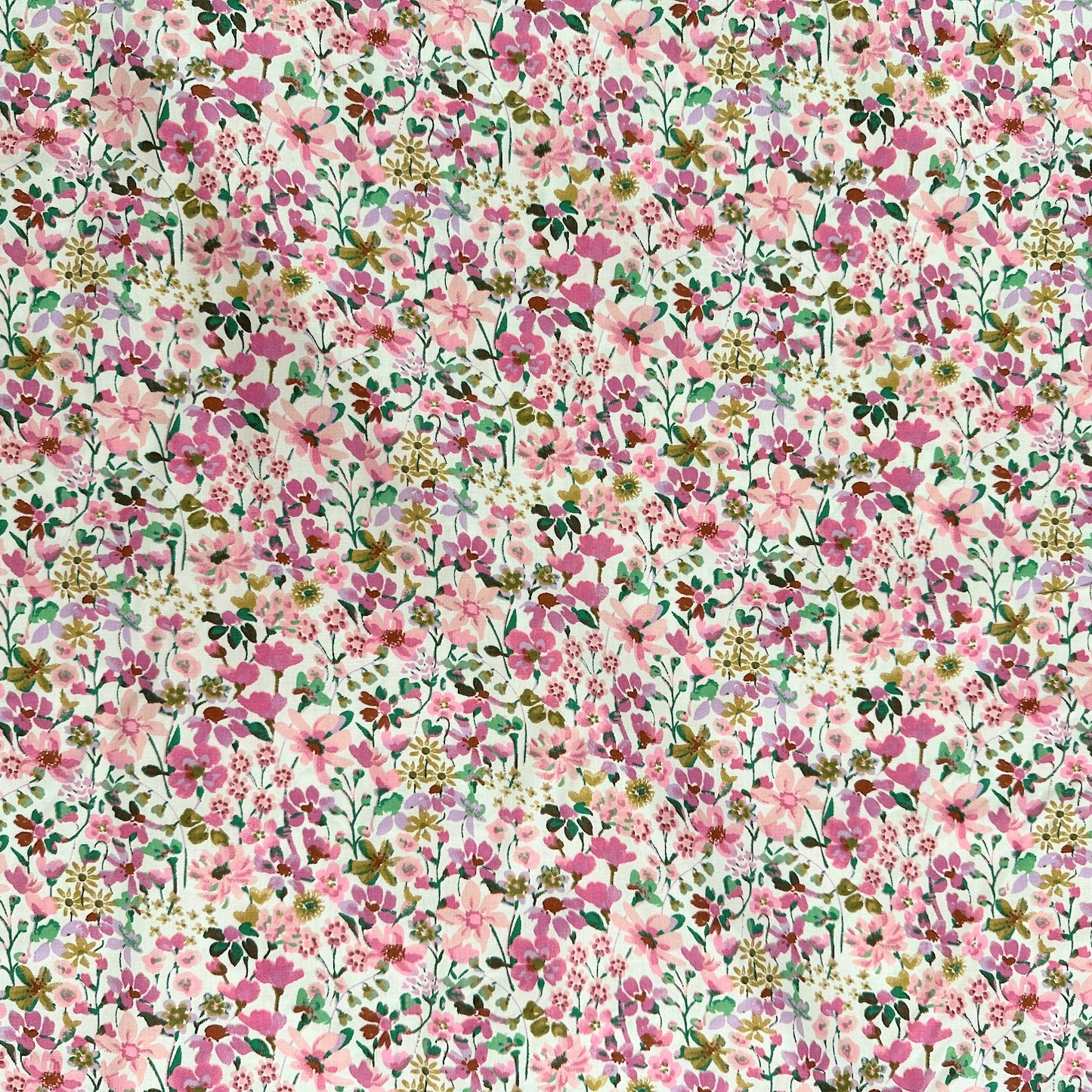 Floral Cotton Poplin Print - Pink