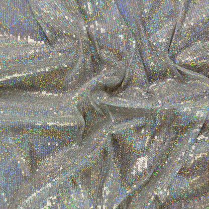 Sequins on Mesh Knit - Holographic - Deadstock