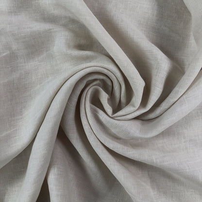Sandwashed 100% Linen - Pale Ecru