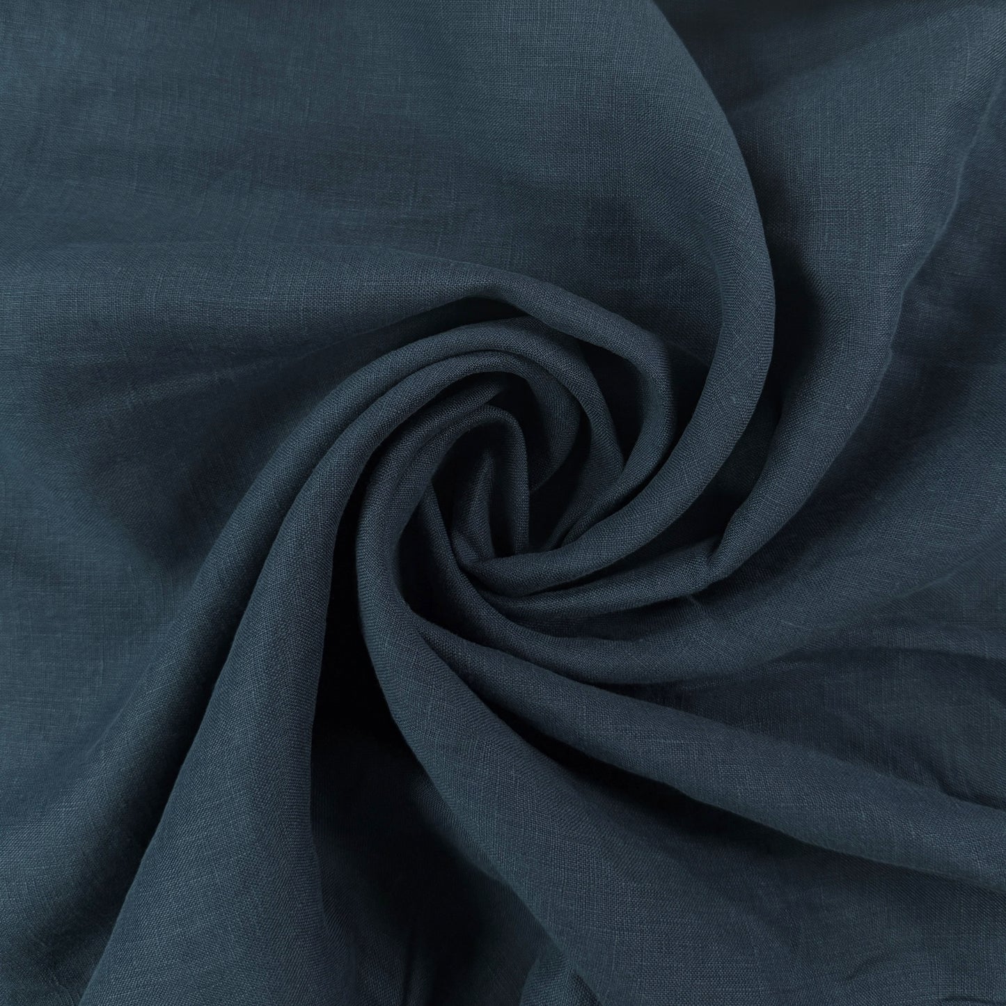 Sandwashed 100% Linen - Navy Blue