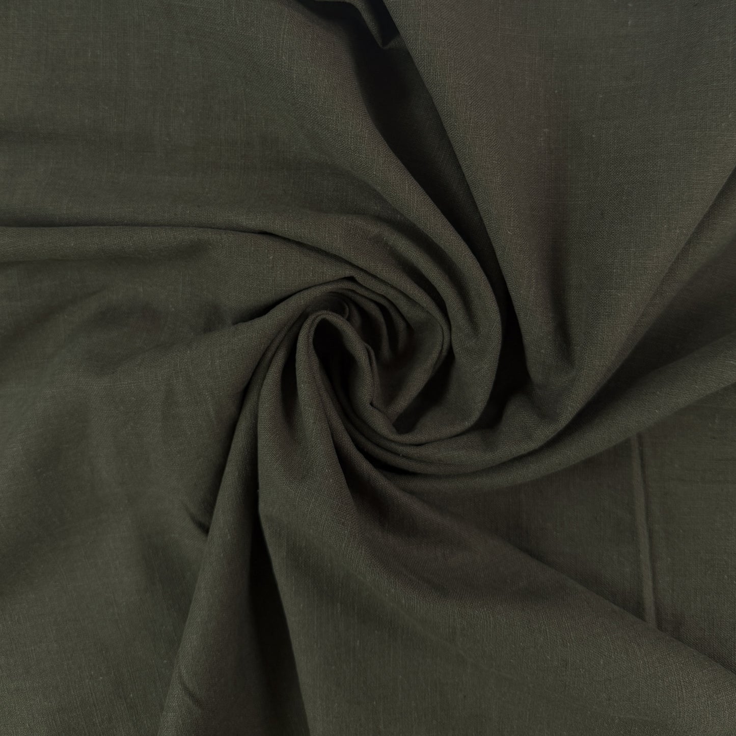 Cotton Linen Woven - Dark Moss