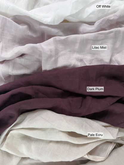 Sandwashed 100% Linen - Off White