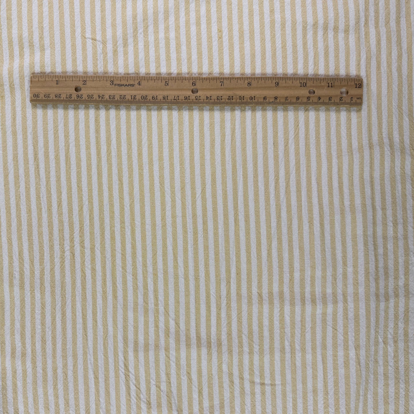 Organic Yarn Dyed Cotton - Yellow Stripe