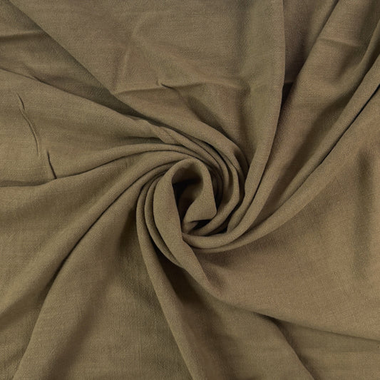 Silky Linen Viscose Noil - Mushroom
