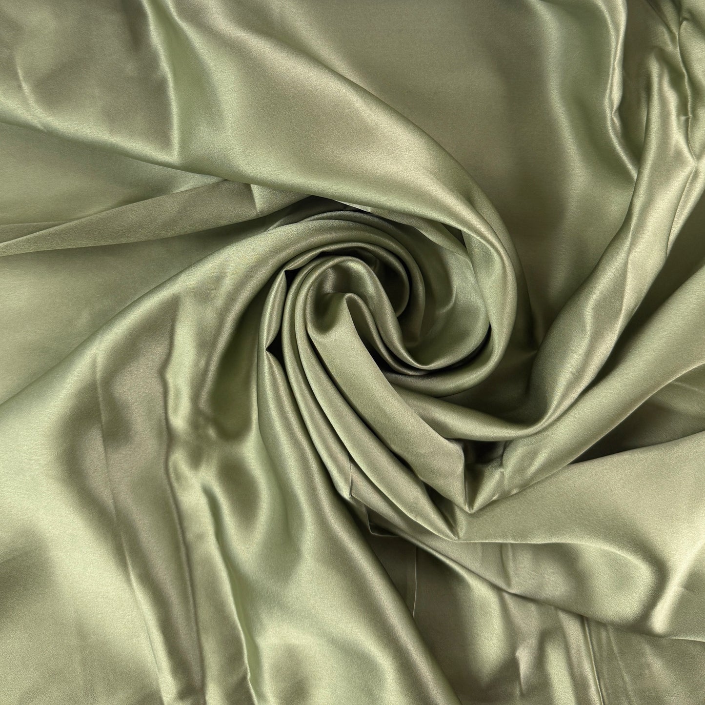 Mulberry Silk Charmeuse - Willow Green - 19mm
