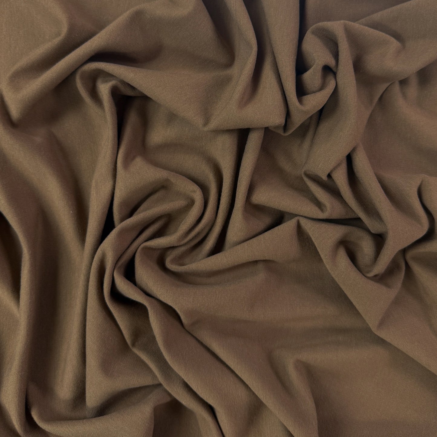 Bamboo Cotton French Terry - Milk Chocolate