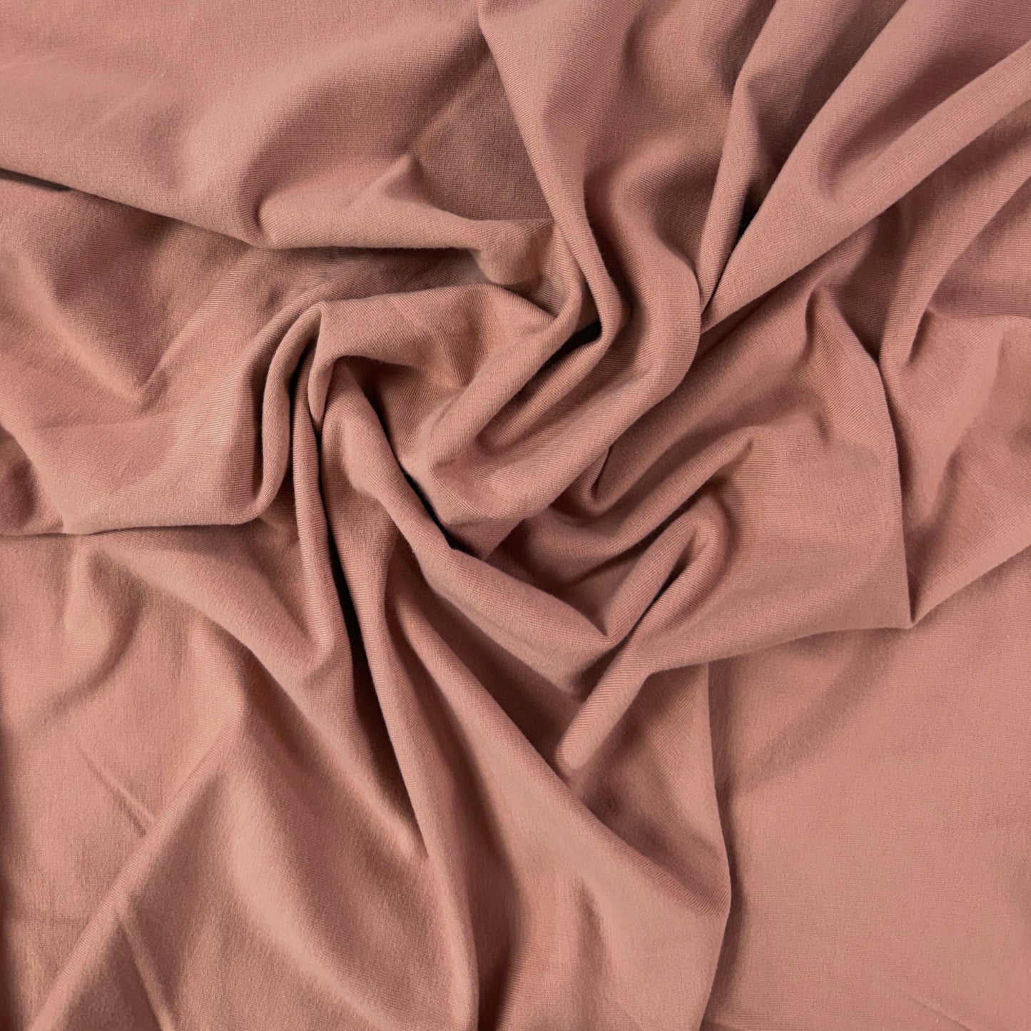 Bamboo Cotton French Terry - Dusty Rose