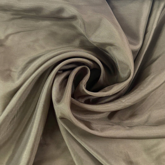 Silky Acetate Lining - Khaki - Deadstock