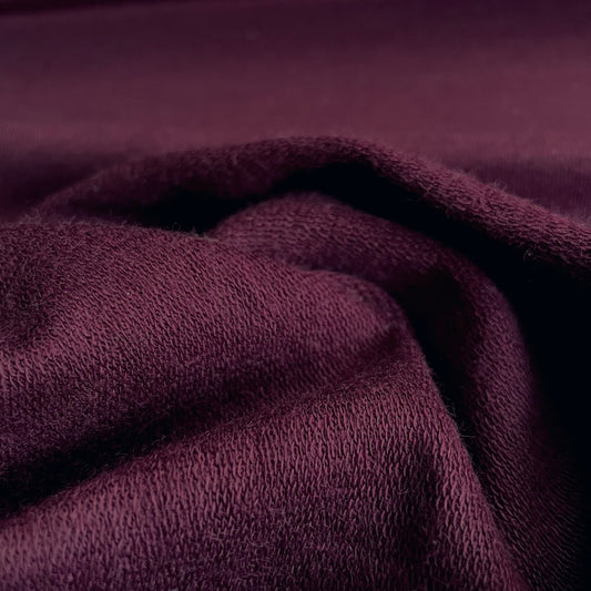 16" Remnant - TENCEL™ Lyocell Organic Cotton French Terry - Merlot