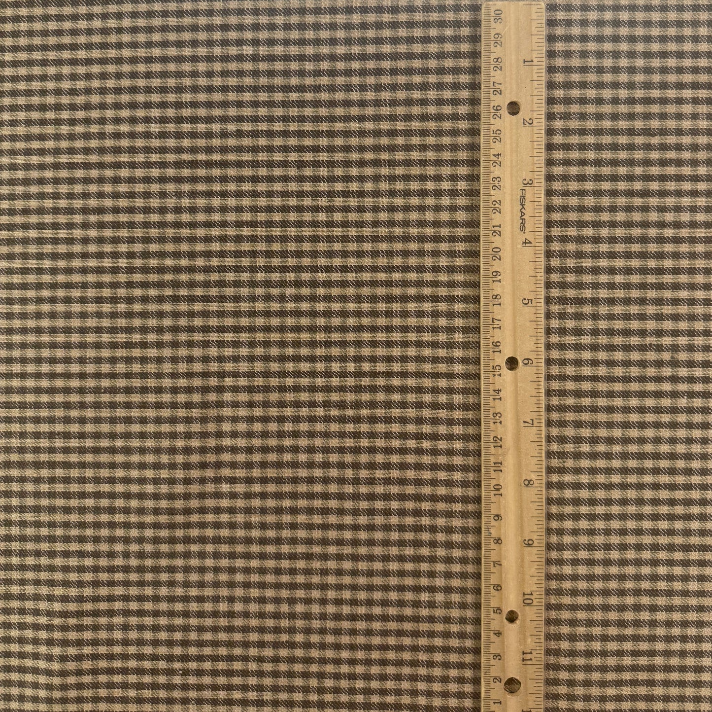 Yarn Dyed European Linen - Brown Plaid - 57"
