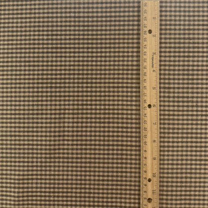 Yarn Dyed European Linen - Brown Plaid - 57"